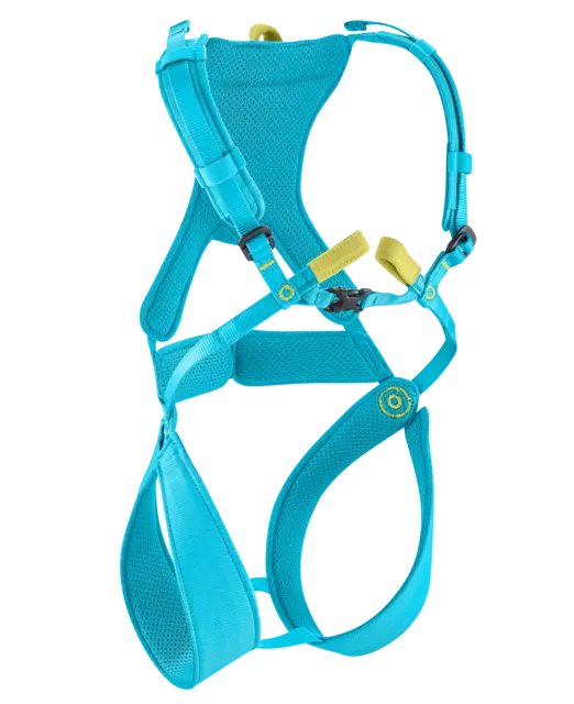 Climbing harnesses for women, men and children