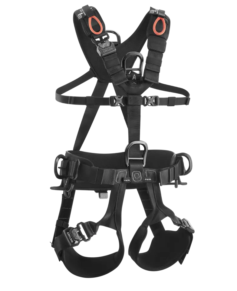 VERTIC TRIPLE LOCK BLACK, full body harness