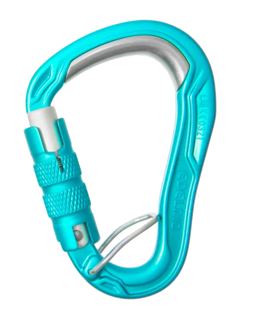 Which types of carabiners are used for climbing?