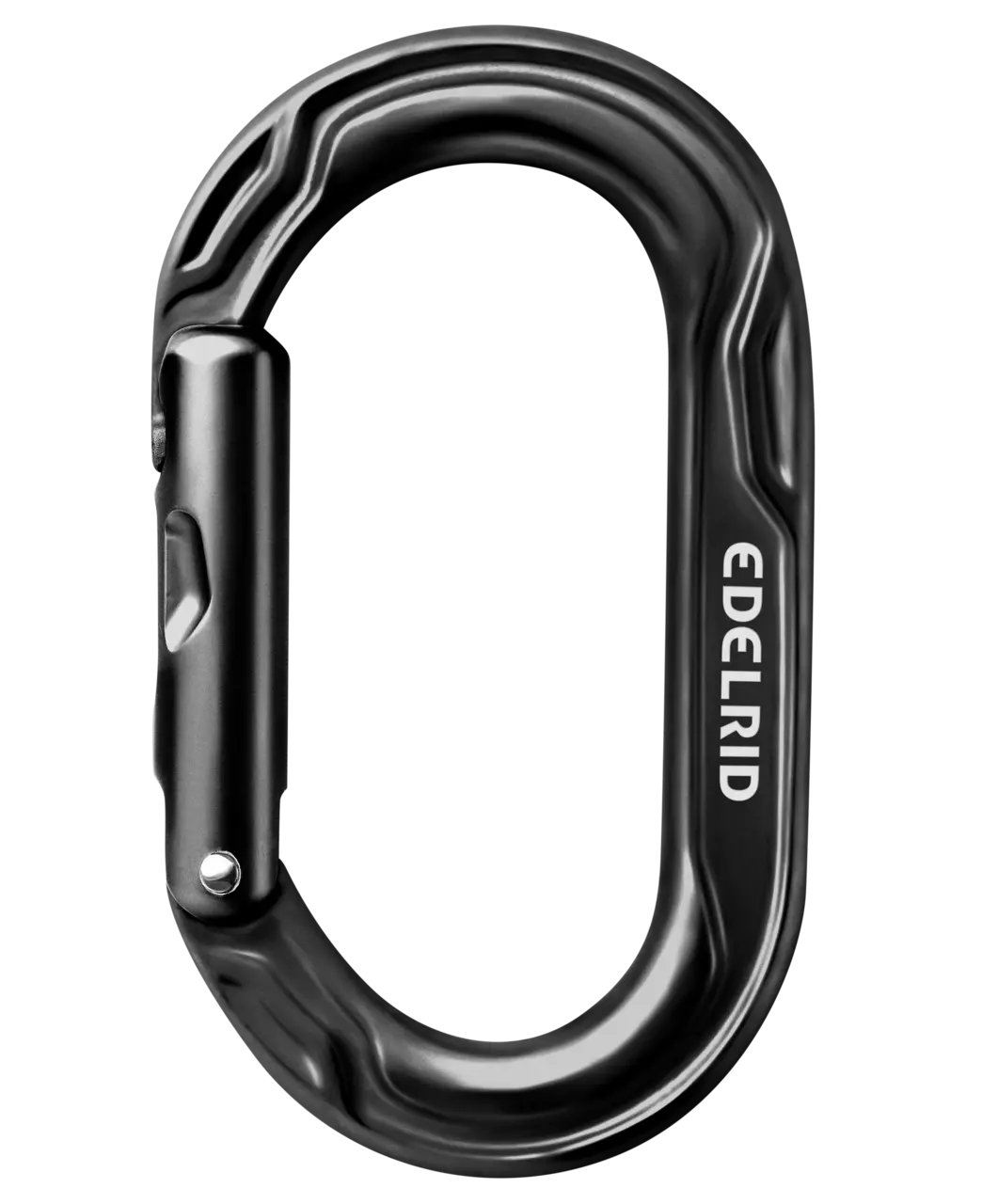 Edelrid kiwi oval carabiner (in black)