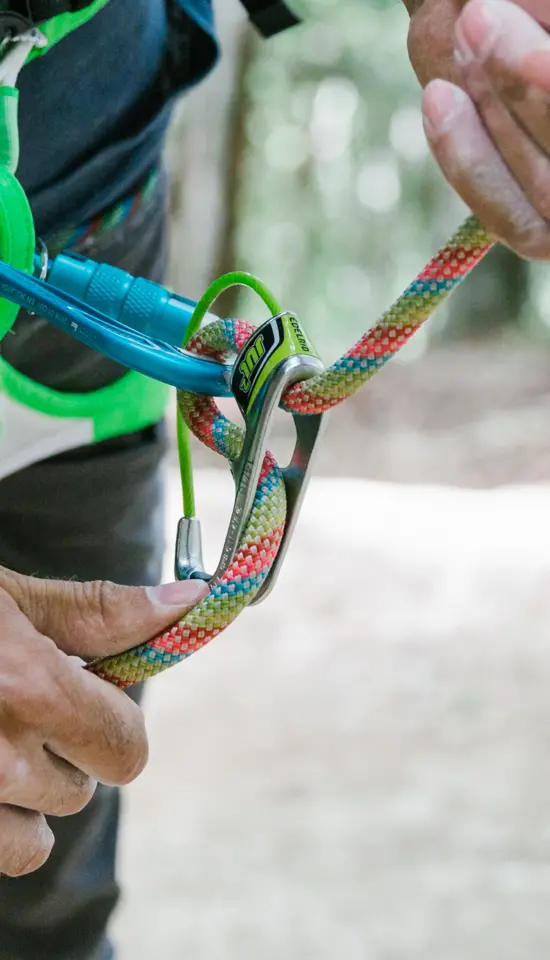 Edelrid Kinglet 9.2 corde d'escalade avec motif canne en bonbon 50M