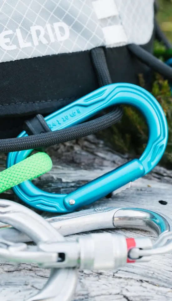 Mousqueton D'escalade EDELRID Kiwi Slider - Pour Itinéraires Alpins - Fermeture Keylock - Variante Slider