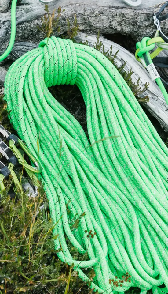 9.6mm Tommy Caldwell DuoTec Eco Dry Climbing Rope - EDELRID