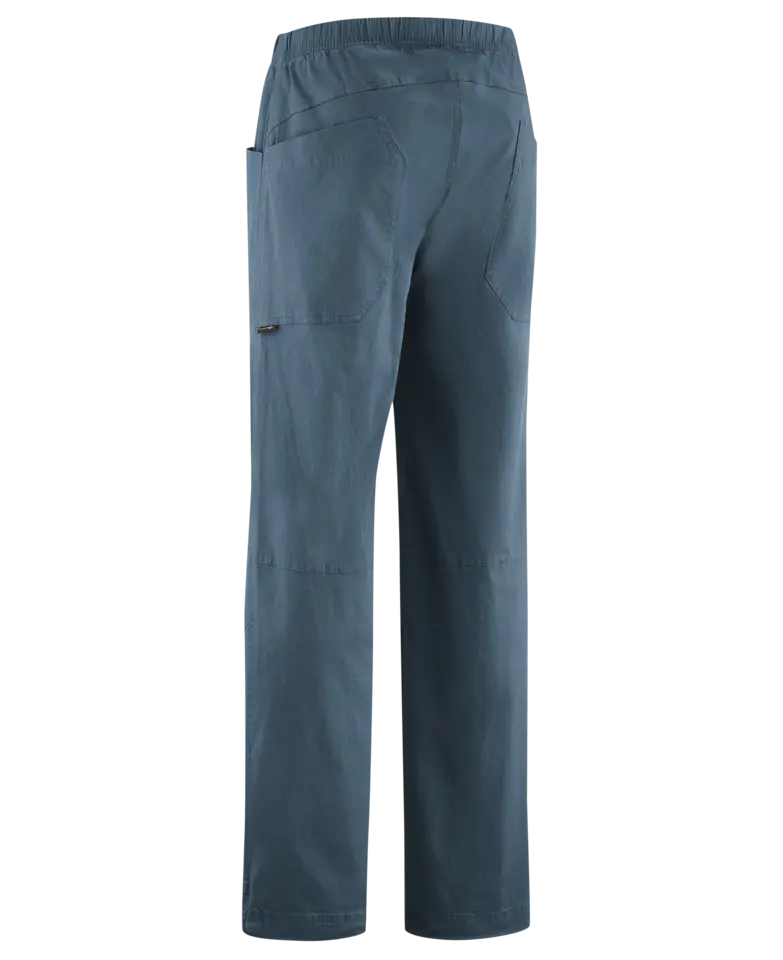 EDELRID Pantaloni Uomo Modello Dome - Colore Blueberry, Taglia M - Gamba Dritta E Chiusura Con Coulisse Per Il Tempo Libero