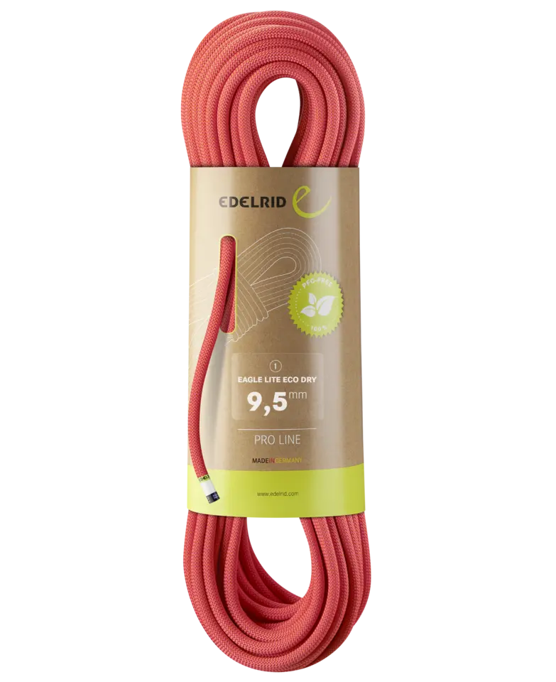 Edelrid - Eagle Lite Protect Pro Dry 9,5 mm - Single rope - Neon Pink /  Neon Green | 30 m